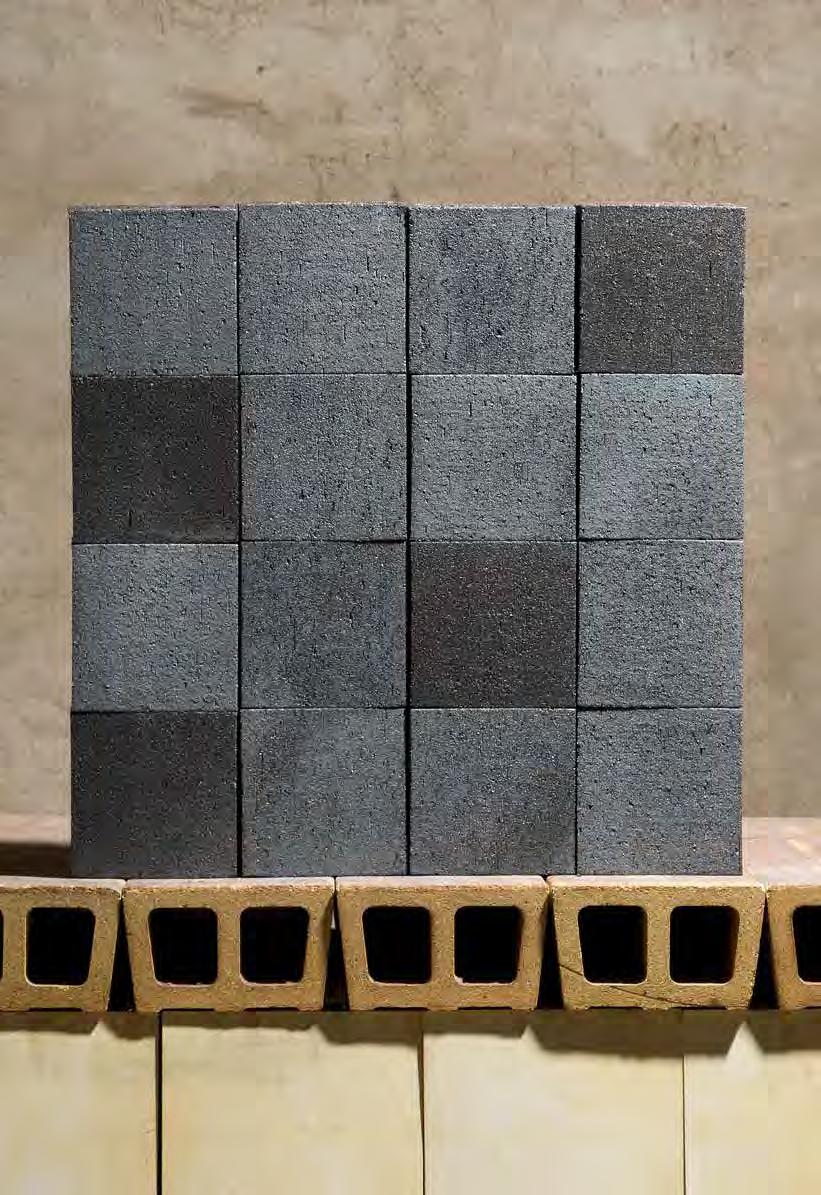 Block är ett annorlunda tegelformat att arbeta med men traditionen finns i Tyskland som tidigare använt tegelblock för dess tidsvinster vid