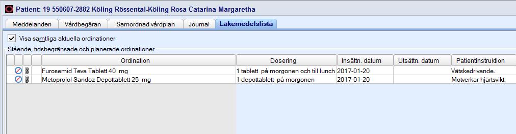 Sjuksköterskor i kommunen får härigenom tillgång till patientens aktuella