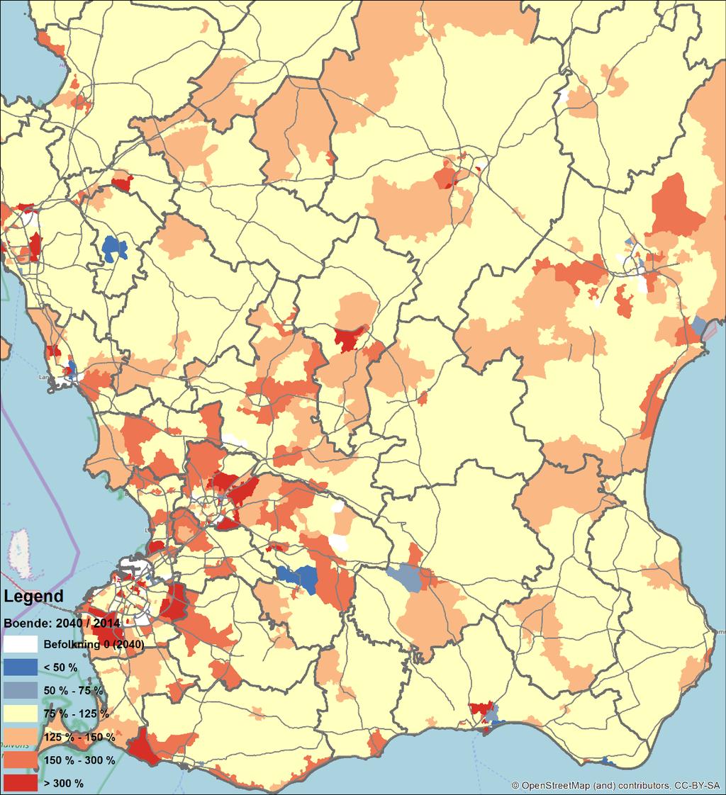 3.2 Markanvändning 3.2.1 Boende Utvecklingen av boende och i vilka områden de nya boendena hamnar stämmer överlag.