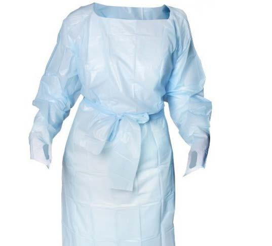 Skärpta hygienrutiner - skyddsklädsel Använd plastförkläde vid risk för att arbetskläderna förorenas.