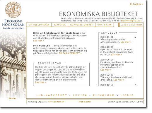 Det virtuella biblioteket De traditionella bibliotekstjänsterna ersätts i allt högre grad av tjänster på webben och det är en utmaning att möta efterfrågan på användarvänliga tjänster.