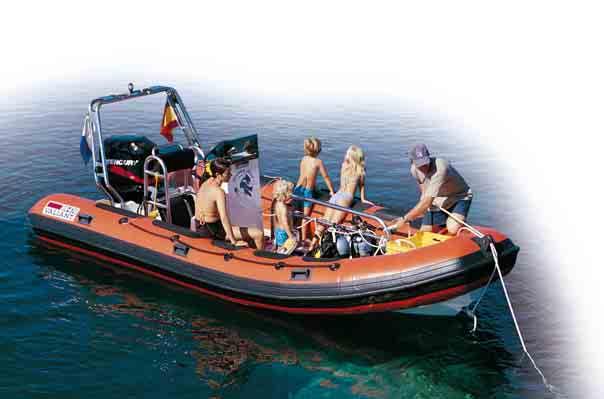 DR 50/570 Diving&Rescue Dessa båtar bibehåller samma universella karaktär och solida konstruktion som