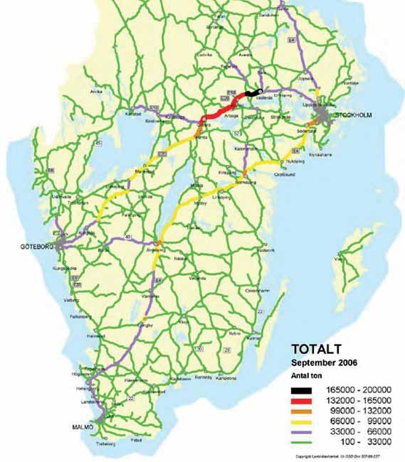 Farligt gods de inte hanteras på rätt sätt under en transport.