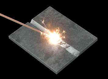 RIKTLINJER VID SVETSNING Elektrod Grundmaterial (CET) Värmeenergi (Q) Arbetstemperatur (Tp) Materialtjocklek (d) Arbetstemperaturen bör inte överstiga 225 C eftersom materialet då börjar uranlöpas,