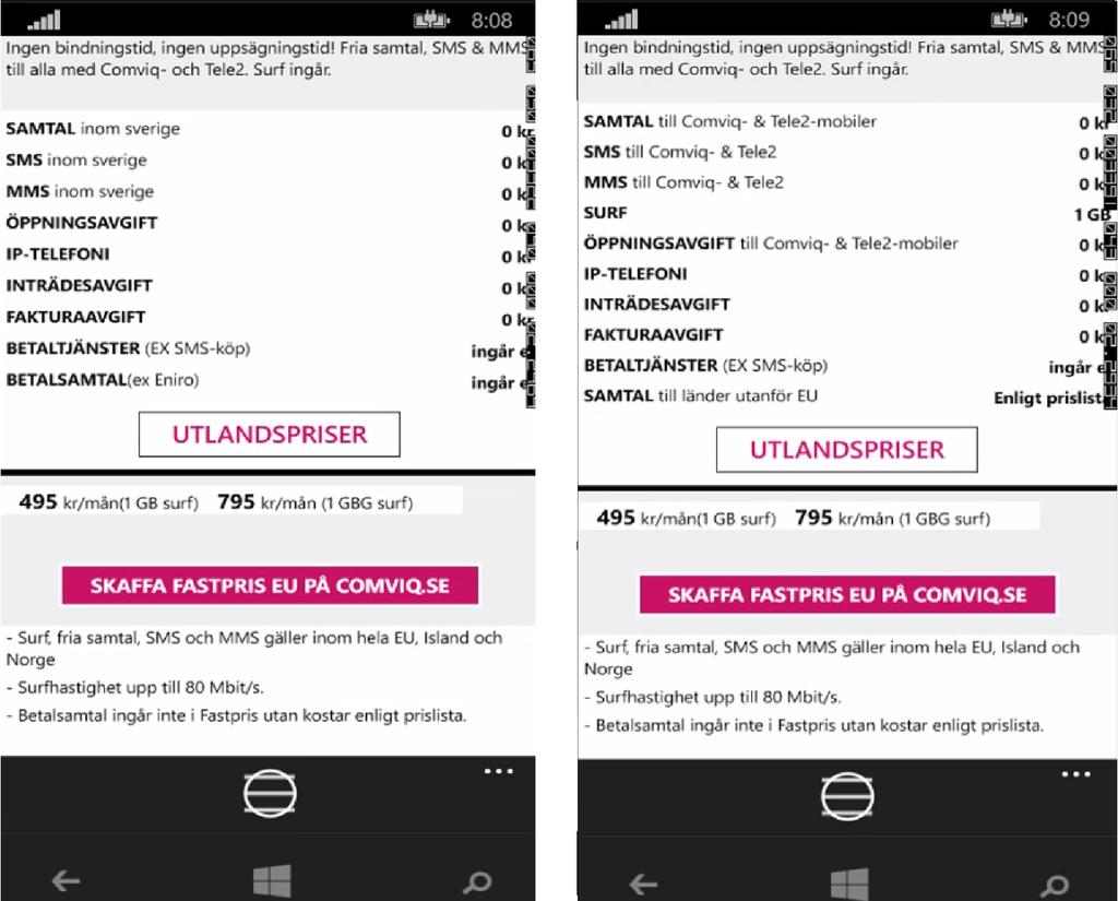 7.3.4 Orginalapplikationen migrerad till Windows Phone