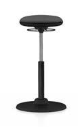 SAVO JOI Reglerbar sitthöjd 580-790 mm som standard Komfortsits Joystickfunktion Platt metallbas finns i tre olika standardfärger.
