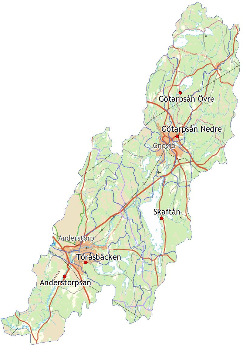 Miljögiftsundersökning i Anderstorpsån Anderstorpsåns avrinningsområde ligger inom Gislaved och Gnosjö kommuner (se karta).