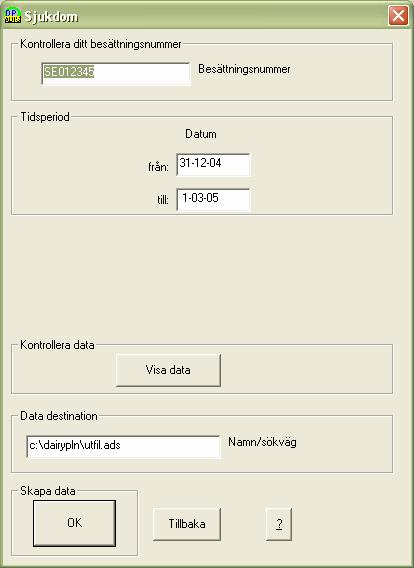 Exportera data från C21 Detta gäller de händelser där Postmästaren inte kan hämta data direkt ur C21. Man måste då istället föra över data från C21 till en fil och sedan öppna denna i Postmästaren.