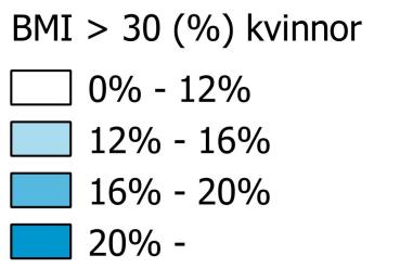 Män Gävleborgs län 18 % Riket 14 % Kvinnor Gävleborgs län 15 %