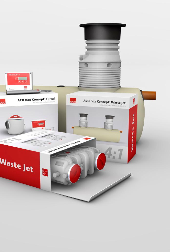2018:1 ACO Box Concept Waste Jet Fettavskiljarpaket med separat slamtank för servering,