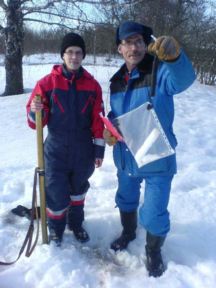 magasinet Snötaxering: mätning av snötäckets