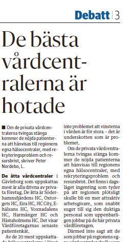 Kvalitet Vårdföretagarna har för sjätte året i rad