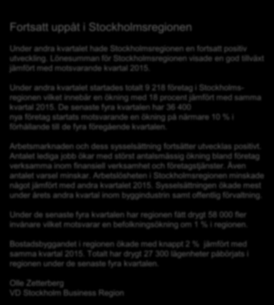 Statistiken bygger på uppgifter från Statistiska centralbyrån, Arbetsförmedlingen och Bolagsverket.