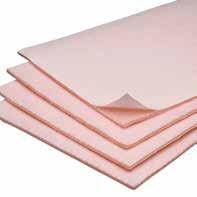 Fleecy Foam Mjukt självhäftande material laminerat mot en skumkärna som ger lätt tryckavlastande effekt.