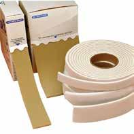 Foam-band Extra mjukt band med en skumkärna. Kan klippas till önskad bredd och har självlåsande kant. Båda sidorna fäster mot hårda kardborrband.
