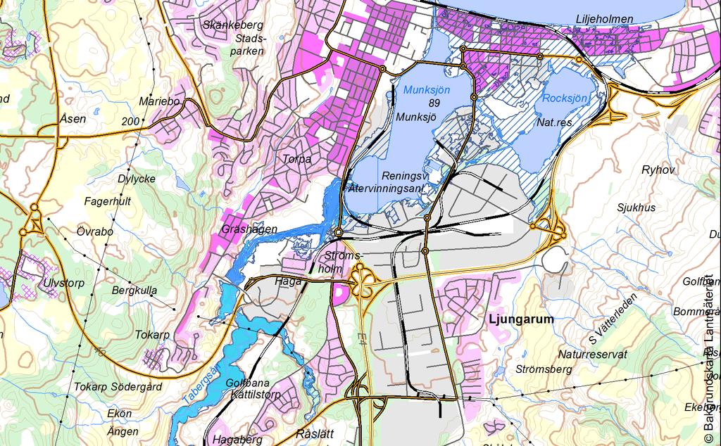 ÖVERSVÄMNINGSKARTERING UTMED TABERGSÅN Med detaljerad översvämningskartering för det identifierade området med