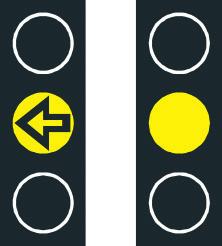 Minst en sekundärsignal är alltid placerad åtminstone två och en halv meter efter primärsignalen, sett i färdriktningen. 32.