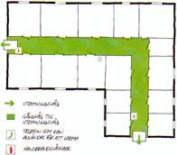 Utrymningsväg/Utrymningsplan En utrymningsväg skall vara en utgång direkt