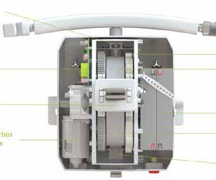 .0 Översikt Roomer S SV skruv för teleskopbygel Motor med växellåda och temperatursensor Utgång för bälte