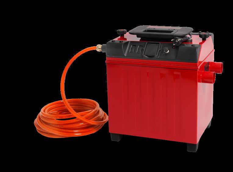 pumphöjd Kapacitet WS4 ES 700 W 3,5 m 25 l/min FLEXIFILTER HEPA H13 En kompakt och lätt filterenhet för rening av stora