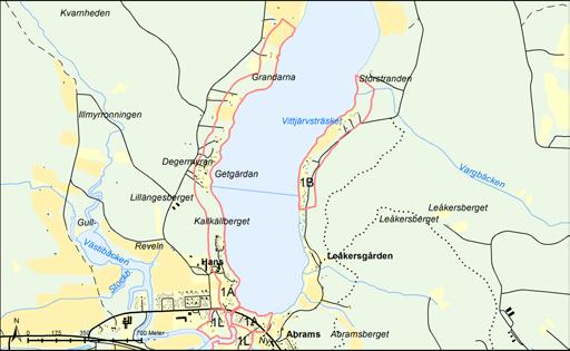 Område 1A Vittjärvsträsket A och 1B Vittjärvsträsket B Växt- och djurliv samt naturmiljö LIS-område 1A sträcker sig från Vittjärvsträskets södra strand längs med nästan hela västra stranden.