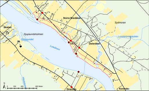 Område 1K Norra Bredåker Växt- och djurliv samt naturmiljö LIS-område 1K är beläget längs med en sandig/siltig sträcka vid Norra Bredåker och består av jordbruksmark, halvöppen buskmark, gårdar samt