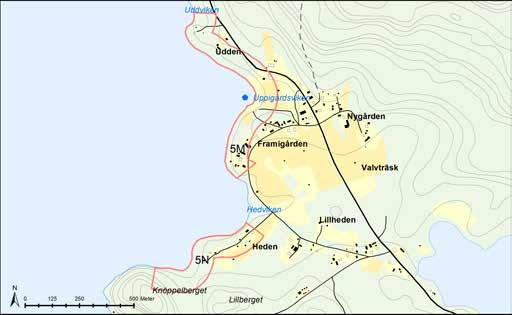 Område 5M Valvträsk A och 5N Valvträsk B Växt- och djurliv samt naturmiljö Område 5M utgörs av en kortare morändominerad sträcka vid södra Valvträsket.