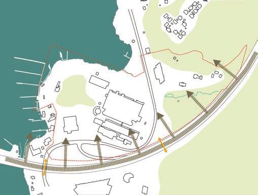 Idag hör man motorvägen konstant över hela programområdet och för att skapa en god boendemiljö behövs åtgärder för att bygga bort bullret.