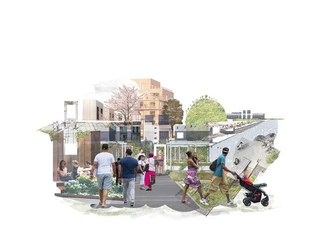 STADSBILD OCH KVARTER Stadsbild och kvarter Vårby udde kommer bli en stadsdel med stadsmässig karaktär och en kvarterstruktur som erbjuder en miljö som kompletterar de omgivande områdena.