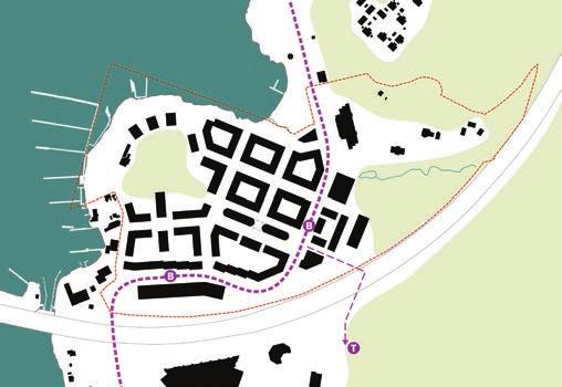 Gång- och cykel I Vårby udde ska man känna sig trygg som fotgängare och man ska kunna röra sig till fots oavsett vart man ska i området.