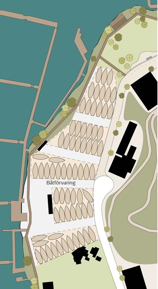Huddinge Båtklubb Inom programområdet ligger Huddinge Båtklubb som har funnits på platsen under många år. För medlemmarna är båtklubben en viktig mötesplats.