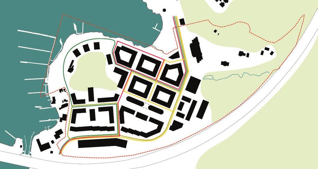 Sophämtning får inte ske via hiss. Uppställningsplats för sopbil ska vara maximalt 10 meter från kvarterens miljörum.