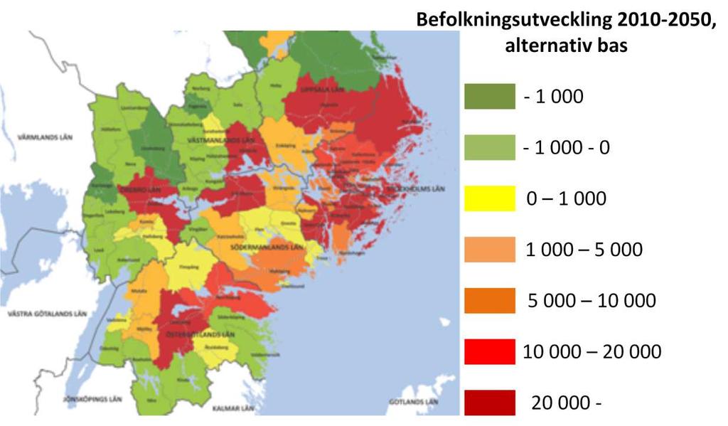 Örebroregionen består av tolv kommuner. Regionen har ett dominerande regionalt centrum i Örebro, som är landets sjunde största kommun, och elva lokala centra i form av kommunhuvudorter.
