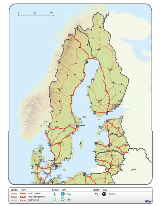 3. Förslag till TEN-T-nät för godstrafik på järnväg