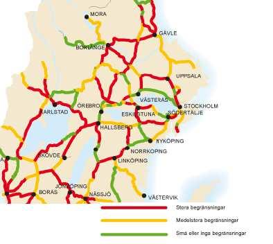 Egen bearbetning av Regionförbundet Örebro Trafikverket bedömer att kapacitetsproblemen på järnväg kommer att förvärras fram till 2030.