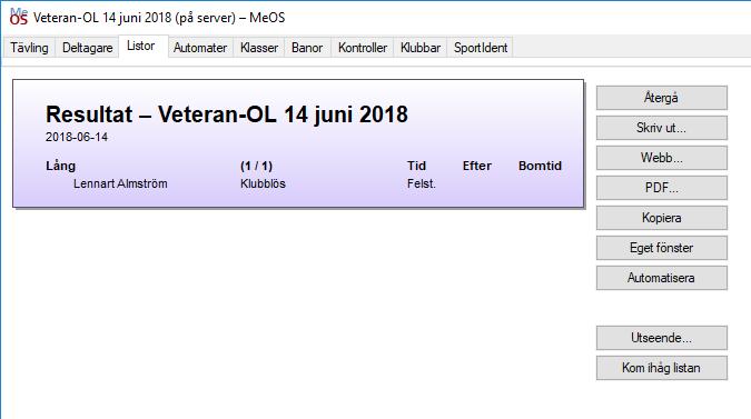 Tryck Eget fönster. Det gör att listan flyttas till ett separat fönster.