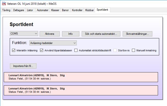 Detta görs förmodligen på en annan dator efter tävlingen eftersom du förmodligen har tappat hela tävlingen på den dator du använde under tävlingen.