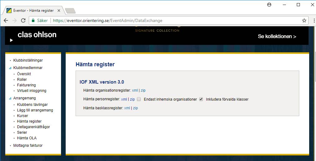 Definiera tävlingen i Eventor om den ska finnas där Hur tävlingen definieras i Eventor avhandlas inte här. Det görs på normalt sätt.