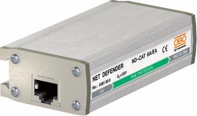 Plusset för Net Defender Överspänningsskydd för nätverksteknik: + Instickbara skyddsanordningar + Kraftfullt överspänningsskydd + Kan användas i Channel Link upp till 10 GBit/s + Stöd för Power over