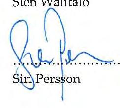 oassevaldit/ Övriga deltagande Siri Persson, sekreterare/calli Marie