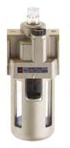 Mikrofilter Mikrofilter för de som ställer höga krav på sin luft. Före mikrofiltret måste det sitta ett AF filter med automatisk dränering. Mikrofiltret är utrustat med manuell dränering.