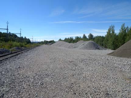 arbetsplatsen under den korta tid som står till förfogande är väl fungerande byggvägar och mellanupplag / upplag.