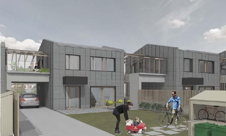 De båda hustyperna har goda arkitektoniska och funktionella kvaliteter, inte minst småhusen som utnyttjar terrängen väl och erbjuder