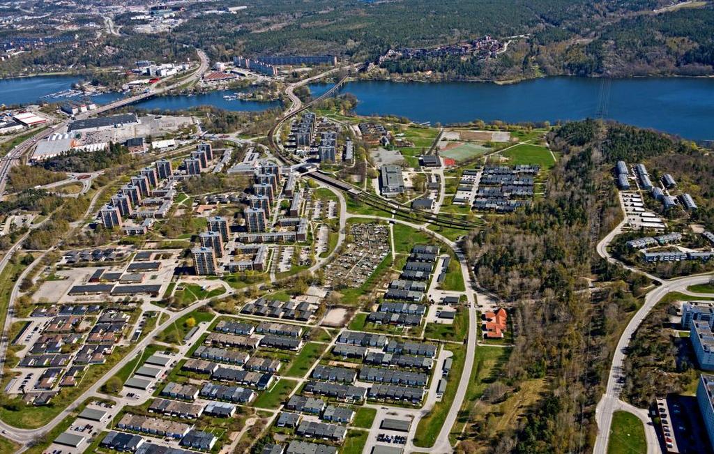 FÖRSLAG TILL DETALJPLAN FÖR Dagvatten Norra del av Fittja III PLAN- OCH GENOMFÖRANDEBESKRIVNING Flygfoto