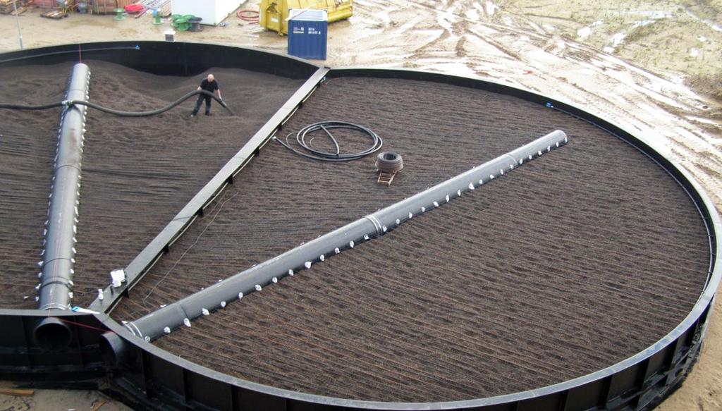 För vissa installationer kan man överväga att använda olika Filtralite Air produkter i flera lager - 12/20 mm i kombination med 4/12 eller 2/6 mm - för att bibehålla lågt tryckfall kombinerat med