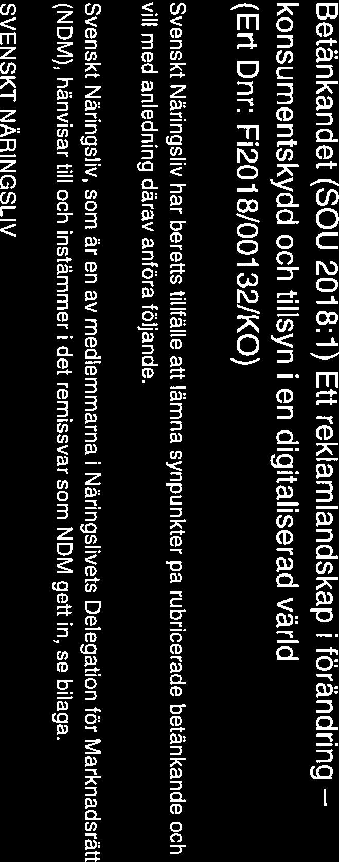SVENSKT NÄRINGSLIV Finansdepartementet finansdepartementet.registrator@regeringskansliet.se fi.ofa.
