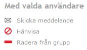 Alternativ Genom att använda boxarna längst till