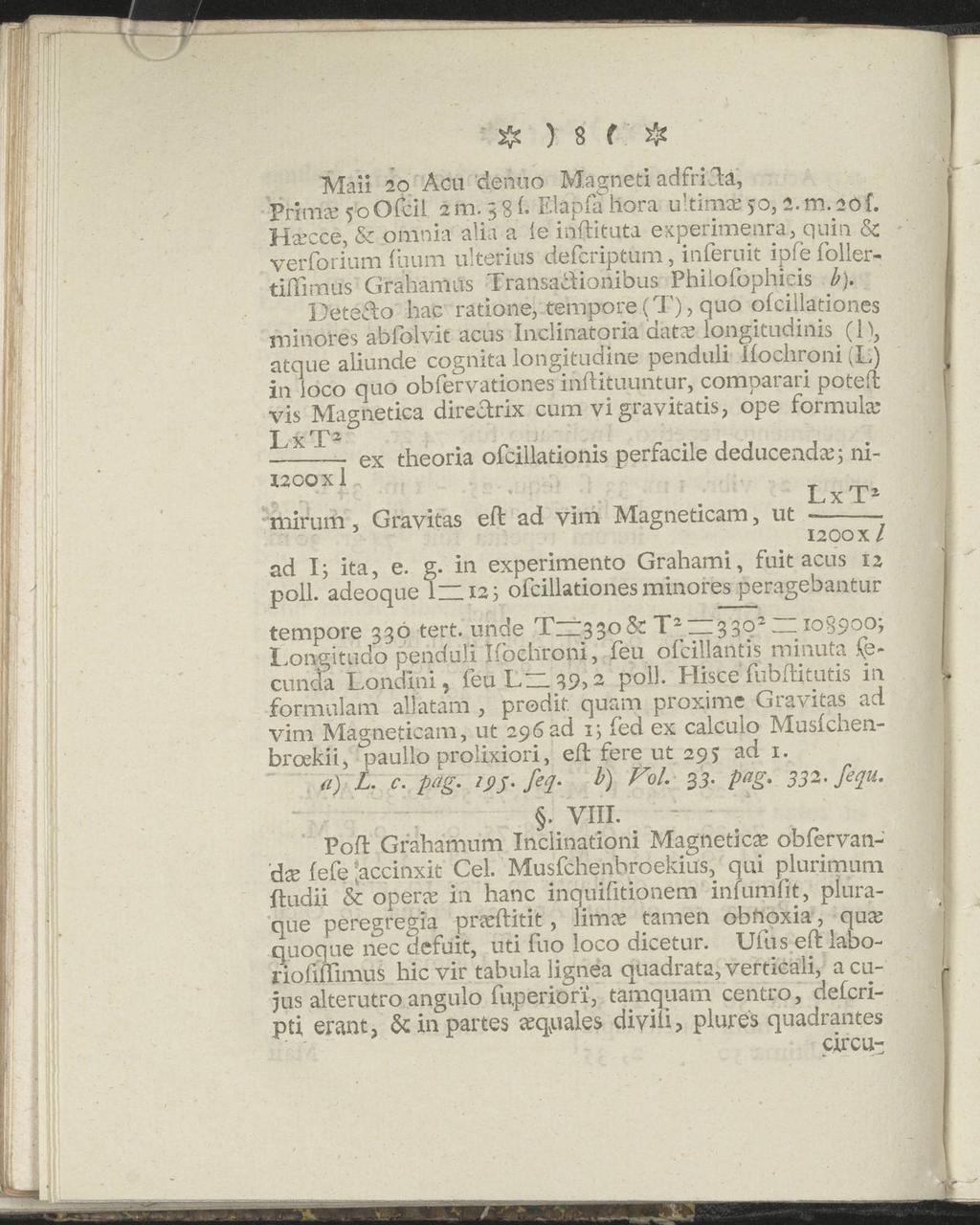 # ) 8 f # Mail 20 Acu denuo Magneti adfrida, Primas 50 Ofcii 2 m. 3 8 1. Eläpfa hora ultima $o, 2. m. 20 f.