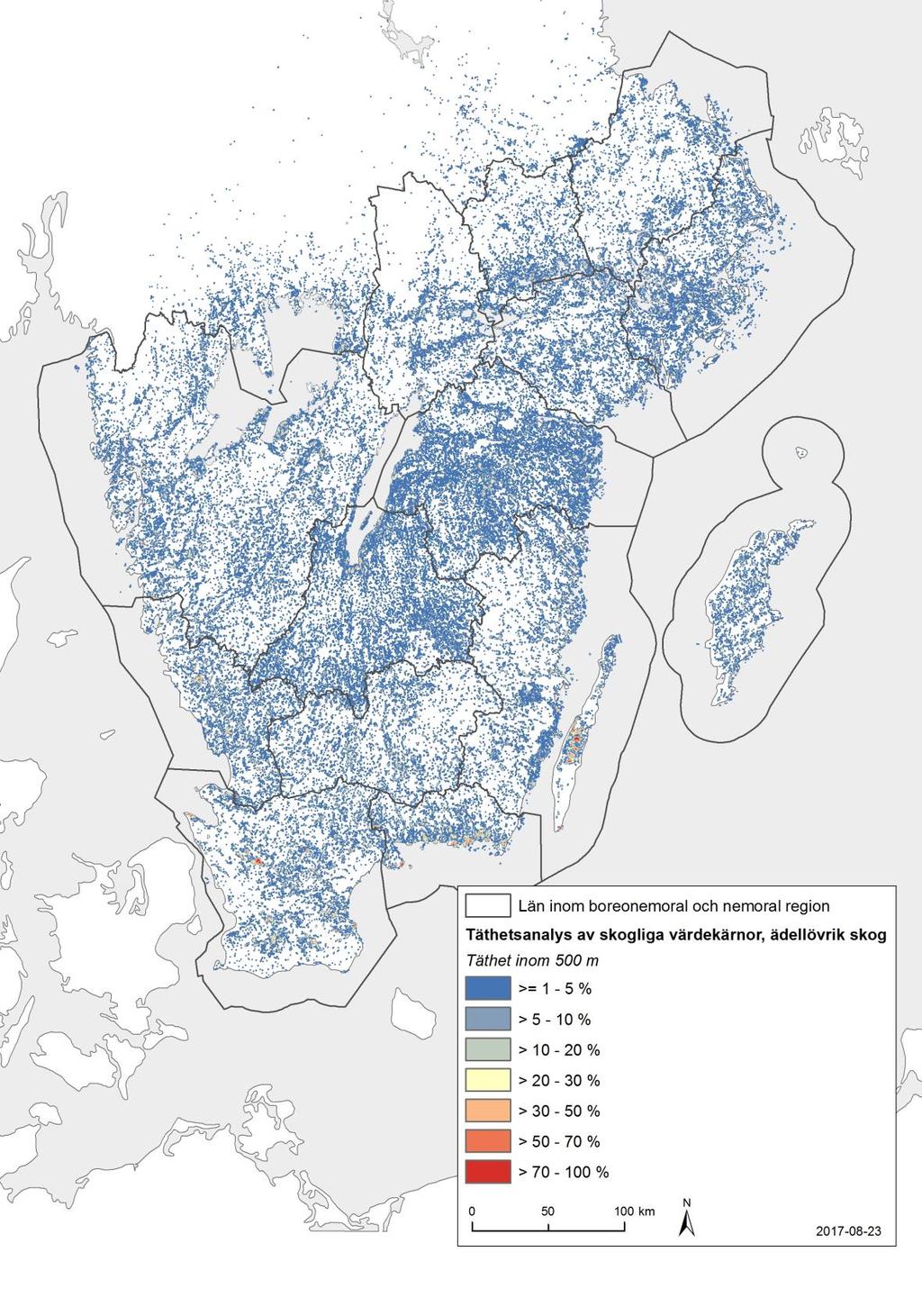 4.4 Ädellövrik skog och ädellövträd Figur 37.