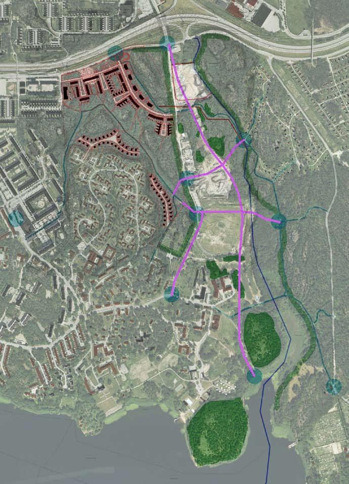 stadsplan/natur TYRESÖVÄGEN ETAPP 1 KOLONI- OMRÅDE SKOGSHYDDAN FLATENS